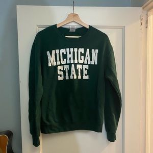 Jerzees MSU Michigan State Spartans Crewneck Sweatshirt Size Small
